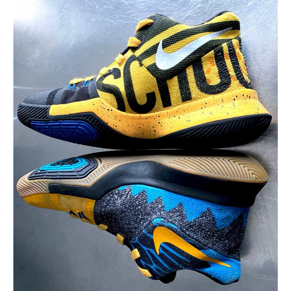Nike Kyrie Irving‎ 3 GS 'What The' School Bus AH2287-700 6.5 Womens 5Y Youth